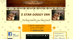 Desktop Screenshot of 5stardoggyinn.com